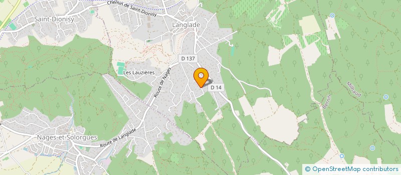 localisation de l'entreprise CHATEAU BRAUN  LANGLADE