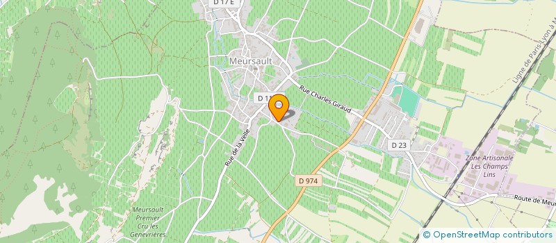 localisation de l'entreprise CHATEAU BRITA  MEURSAULT