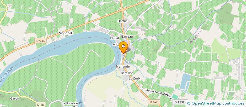 localisation de l'entreprise CHATEAU BURLIS  VIGNONET