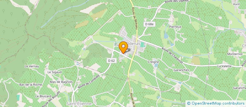 localisation de l'entreprise CHATEAU-CHAIZE DE ROUSSY-SALES  ODENAS