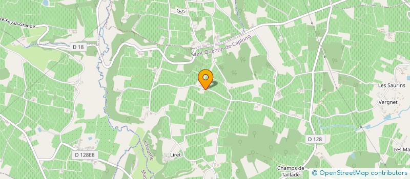 localisation de l'entreprise CHATEAU CHEVAL BEL AIR  FOUGUEYROLLES