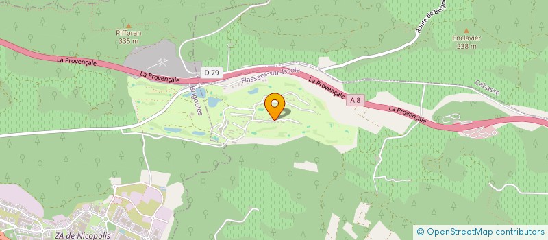 localisation de l'entreprise CHATEAU CHEVRON VILLETTE  LE CANNET-DES-MAURES