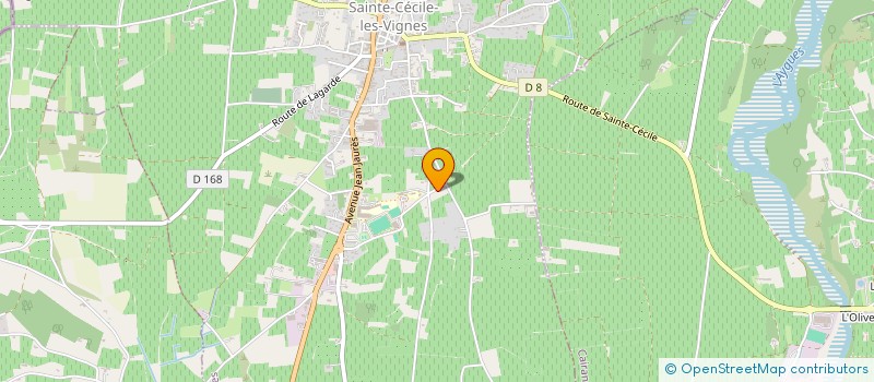 localisation de l'entreprise CHATEAU CLEMATIS  SAINTE-CECILE-LES-VIGNES