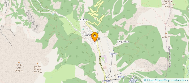 localisation de l'entreprise CHATEAU CLEMENT  MOLINES-EN-QUEYRAS