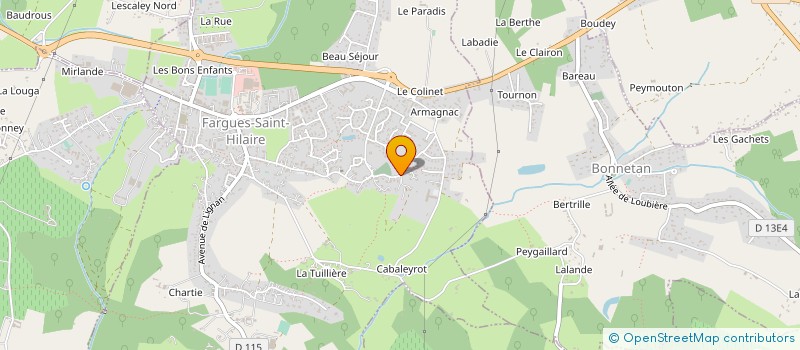 localisation de l'entreprise CHATEAU CLOS LAFITTE  FARGUES-SAINT-HILAIRE