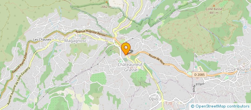 localisation de l'entreprise CHATEAU COIFFURE à CHATEAUNEUF-GRASSE