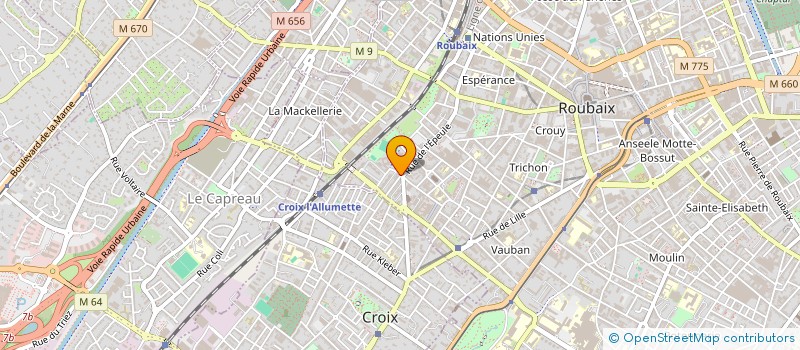 localisation de l'entreprise CHATEAU COIFFURE  ROUBAIX