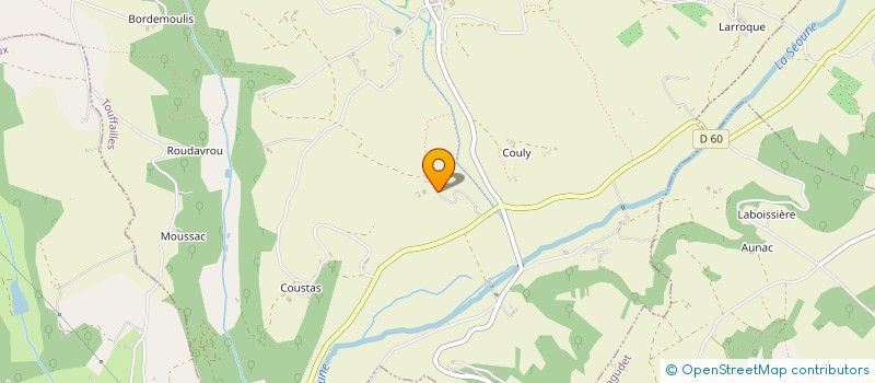 localisation de l'entreprise CHATEAU COMBECAVE  TOUFFAILLES