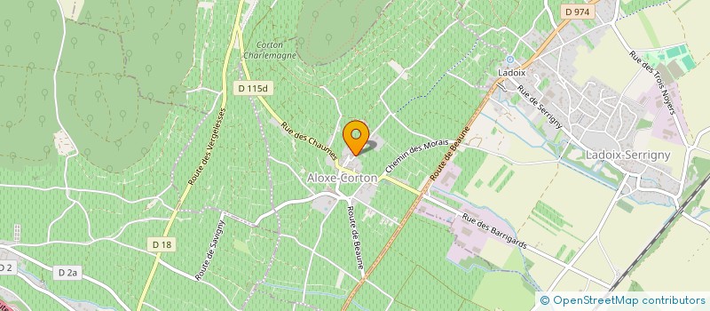 localisation de l'entreprise CHATEAU CORTON CAROLINE  ALOXE-CORTON