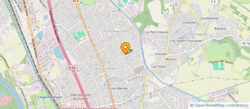 localisation de l'entreprise CHATEAU CROIX BENITE à AUCAMVILLE