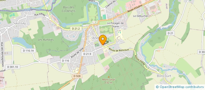 localisation de l'entreprise CHATEAU D'ANET à ANET