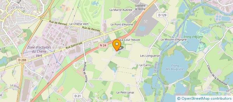 localisation de l'entreprise CHATEAU D'APIGNE  LE RHEU