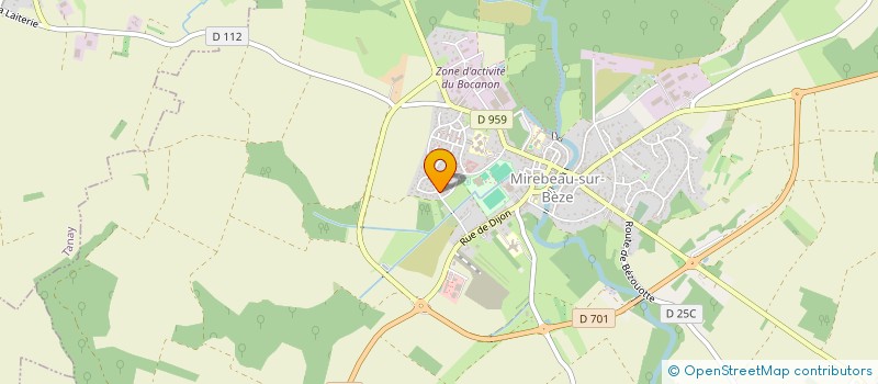 localisation de l'entreprise CHATEAU D'ARCELOT  ARCEAU