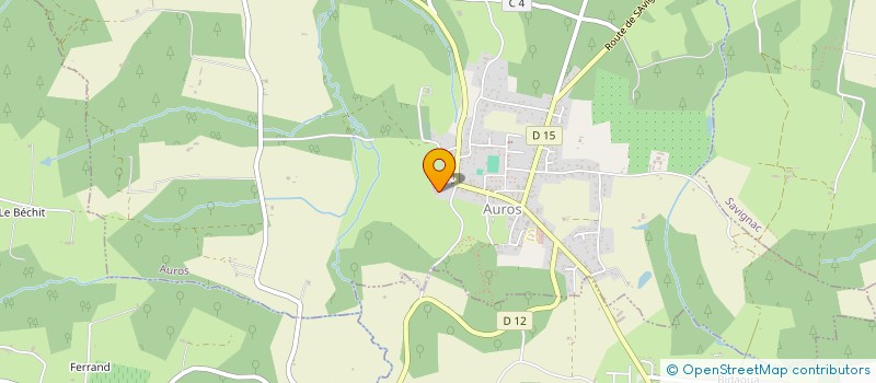 localisation de l'entreprise CHATEAU D'AUROS  AUROS