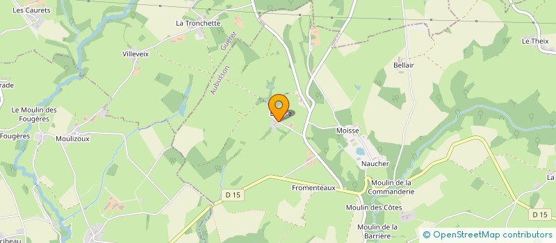 localisation de l'entreprise CHATEAU D ECOSSE à BETETE