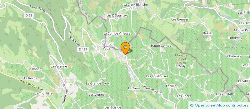 localisation de l'entreprise CHATEAU D ENVAUX à JULIENAS