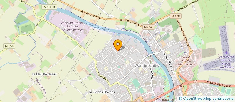 localisation de l'entreprise CHATEAU D'ESPAING  WAMBRECHIES