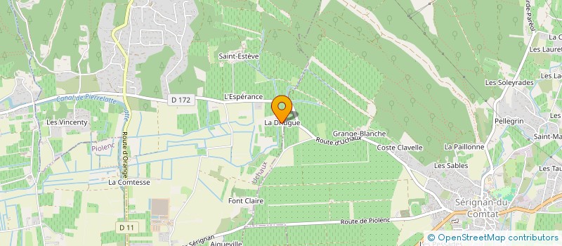 localisation de l'entreprise CHATEAU D'HUGUES  UCHAUX