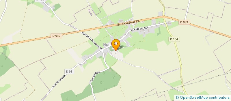 localisation de l'entreprise CHATEAU D'HUMIERES  HUMIERES