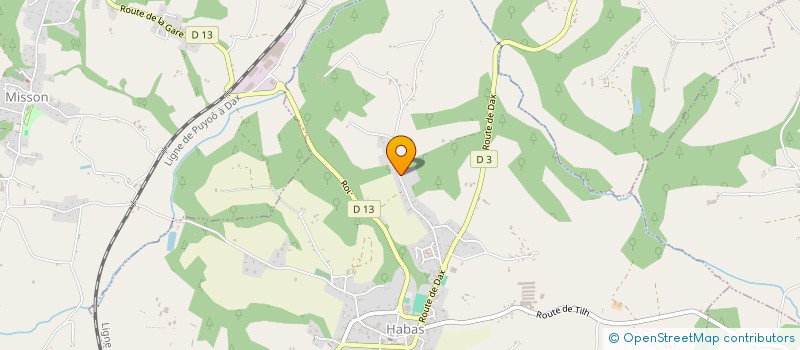 localisation de l'entreprise CHATEAU D'OUS PERES  HABAS