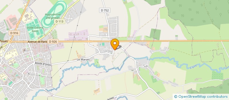 localisation de l'entreprise CHATEAU D'UROU à GOUFFERN EN AUGE