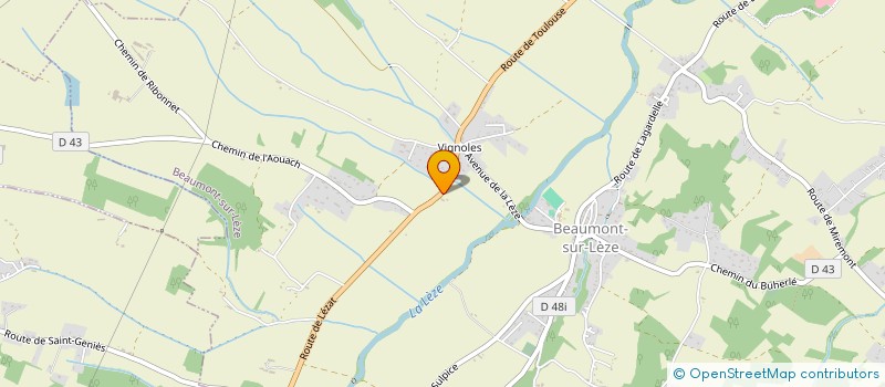 localisation de l'entreprise CHATEAU DE BEAUMONT  BEAUMONT-SUR-LEZE