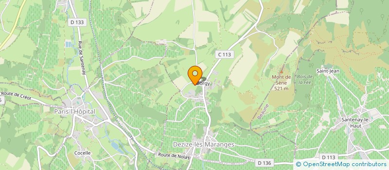 localisation de l'entreprise CHATEAU DE BORGY  DEZIZE-LES-MARANGES