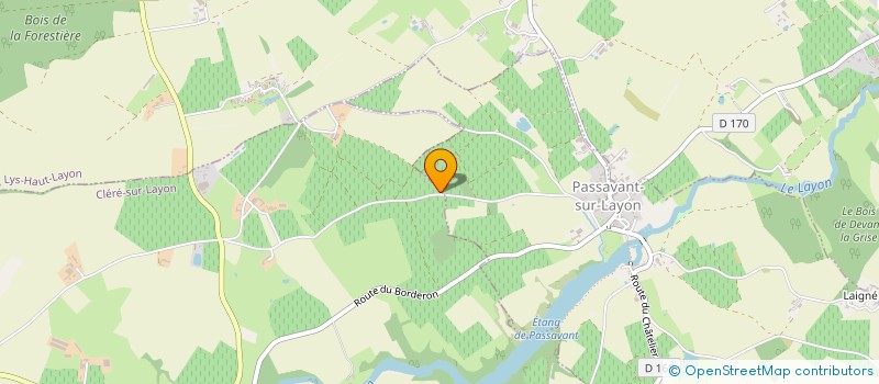 localisation de l'entreprise CHATEAU DE BROSSAY  CLERE-SUR-LAYON