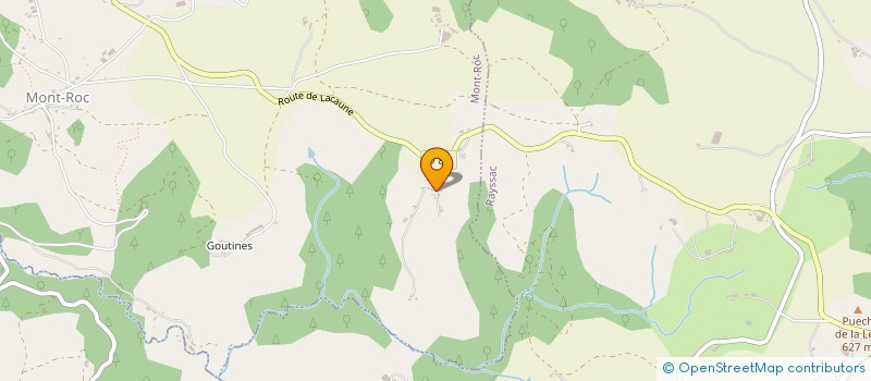 localisation de l'entreprise CHATEAU DE CASTAGNES  MONT-ROC