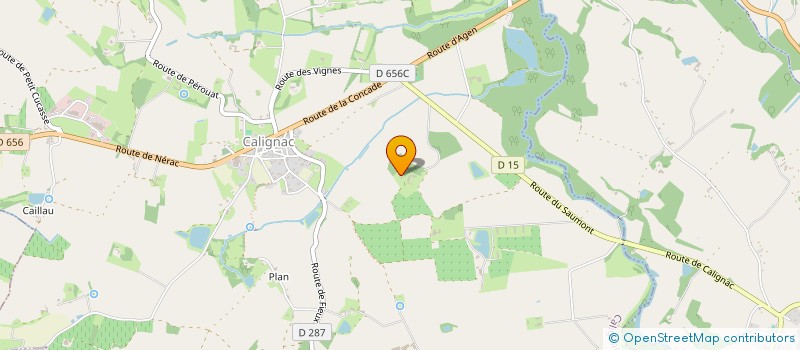 localisation de l'entreprise CHATEAU DE CAUBEOS  CALIGNAC