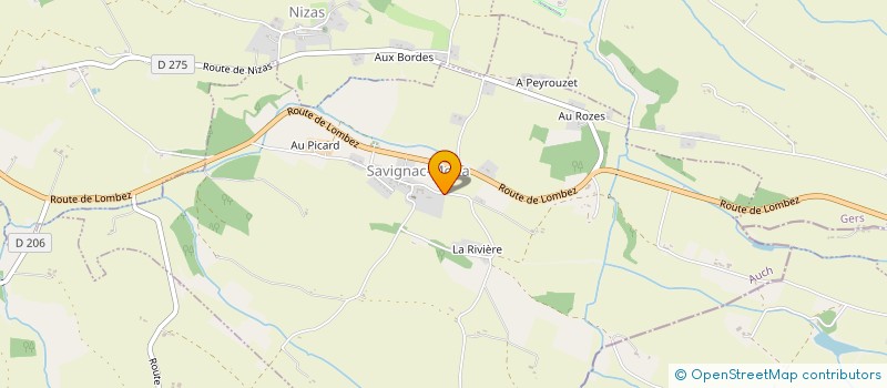 localisation de l'entreprise CHATEAU DE CAUMONT  CAZAUX-SAVES