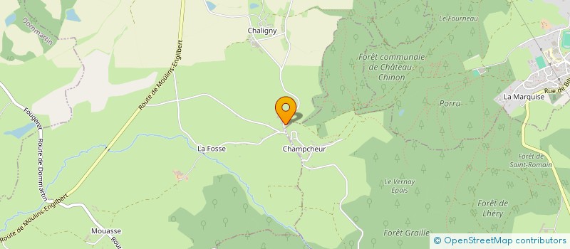 localisation de l'entreprise CHATEAU DE CHALIGNY  SAINT-HILAIRE-EN-MORVAN