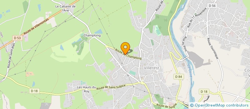 localisation de l'entreprise CHATEAU DE CHAMPLONG  VILLEREST