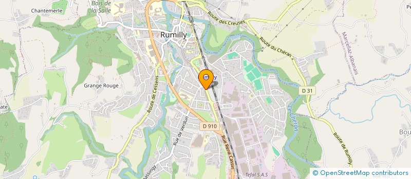 localisation de l'entreprise CHATEAU DE CHITRY  RUMILLY