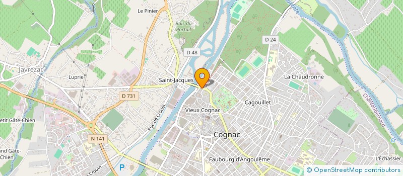 localisation de l'entreprise CHATEAU DE COGNAC à COGNAC