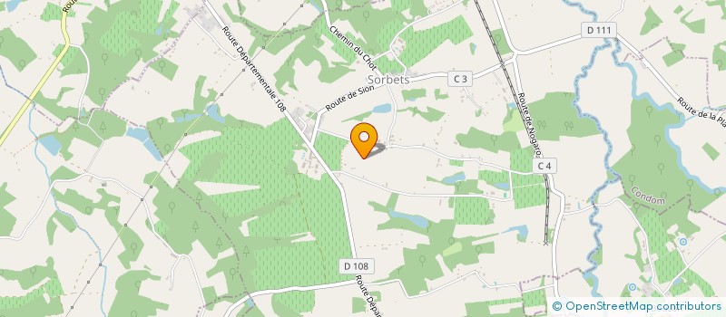 localisation de l'entreprise CHATEAU DE FER  CAUPENNE-D ARMAGNAC