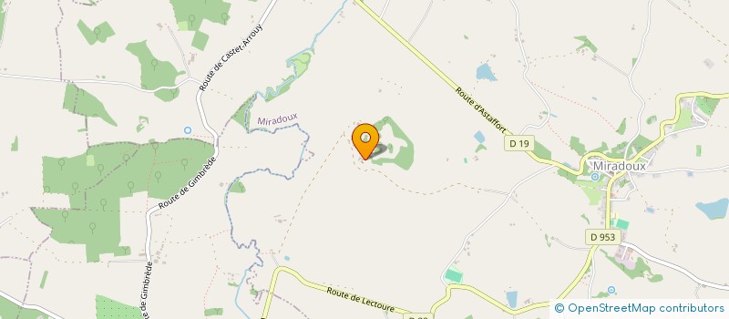 localisation de l'entreprise CHATEAU DE FIEUX - CENTRE EDUCATIF  MIRADOUX