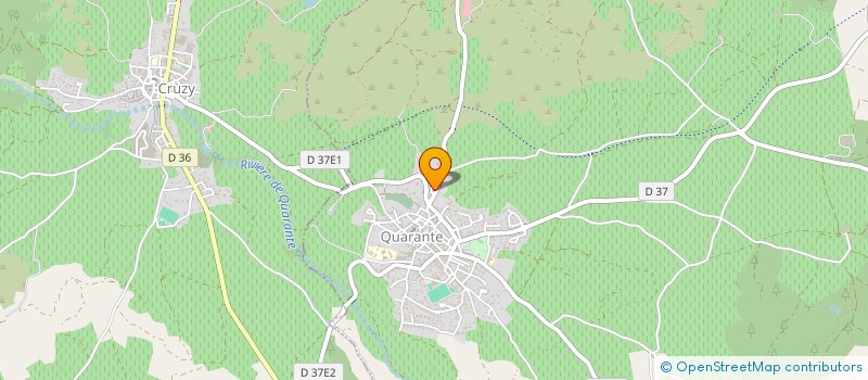 localisation de l'entreprise CHATEAU DE FONTANCHE à QUARANTE