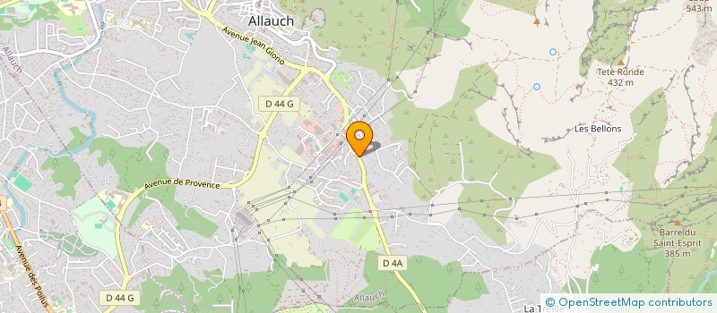 localisation de l'entreprise CHATEAU DE FONTVIEILLE  ALLAUCH