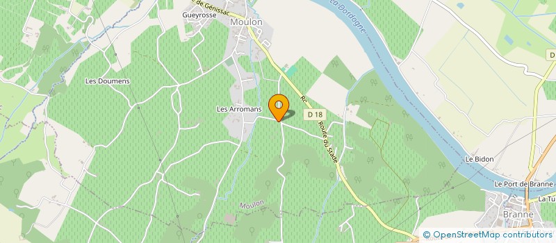 localisation de l'entreprise CHATEAU DE GARDE  MOULON