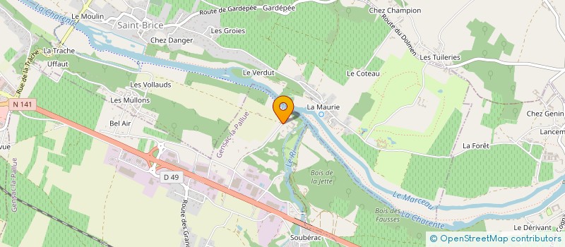 localisation de l'entreprise CHATEAU DE GARDEMOULIN à COGNAC