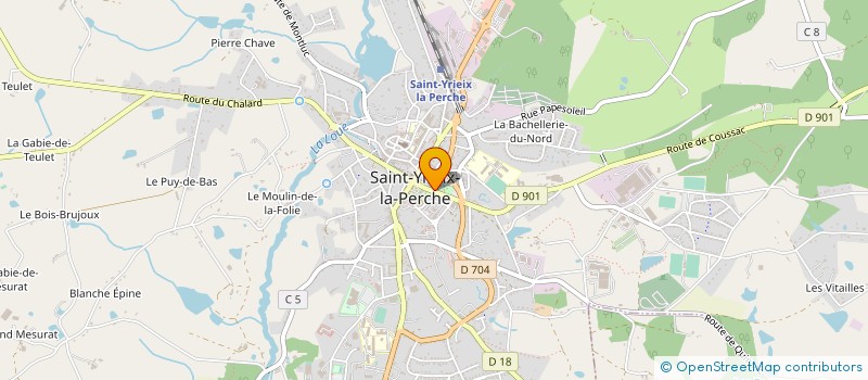 localisation de l'entreprise CHATEAU DE GATEAUX à SAINT-YRIEIX-LA-PERCHE