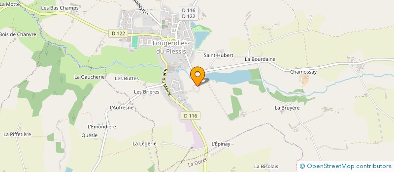 localisation de l'entreprise CHATEAU DE GOUE  FOUGEROLLES-DU-PLESSIS