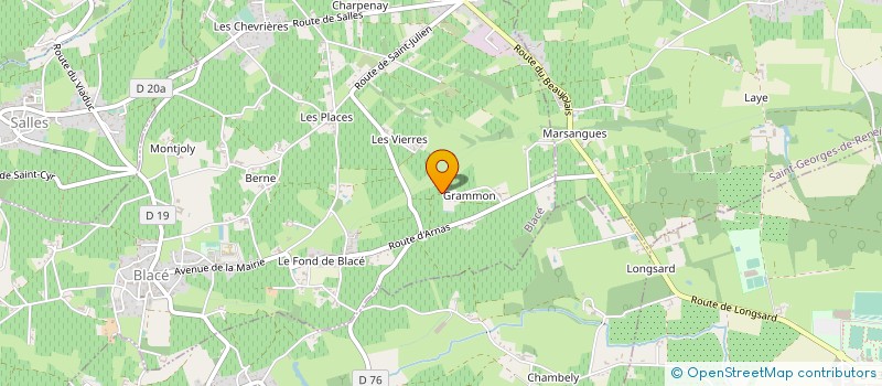 localisation de l'entreprise CHATEAU DE GRANDMONT EVASION  BLACE