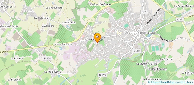 localisation de l'entreprise CHATEAU DE GUERANDE - MARGUAIS à LE LOROUX-BOTTEREAU