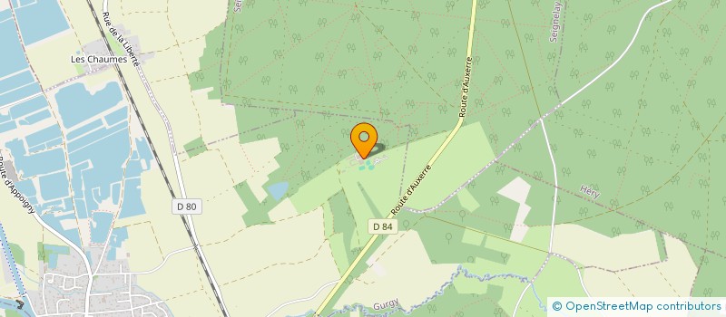 localisation de l'entreprise CHATEAU DE GUILLEBAUDON  GURGY