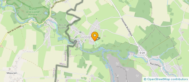 localisation de l'entreprise CHATEAU DE GUSSIGNIES  GUSSIGNIES