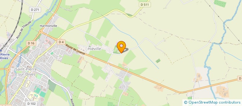 localisation de l'entreprise CHATEAU DE HIEVILLE  SAINT-PIERRE-EN-AUGE