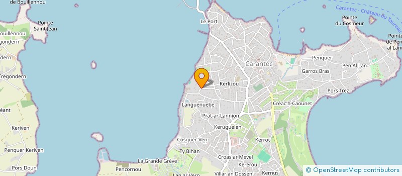 localisation de l'entreprise CHATEAU DE KERGRIST  CARANTEC