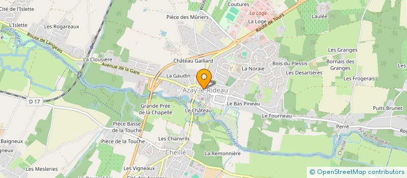localisation de l'entreprise CHATEAU DE L'AULEE  AZAY-LE-RIDEAU